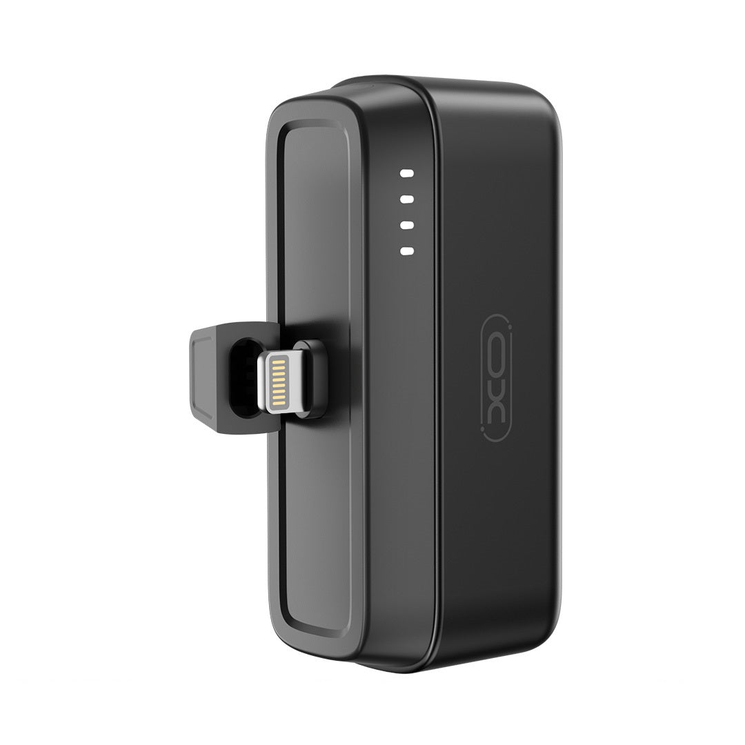 XO power bank mini PR244 20W 5000 mAh per iPhone connector Black
