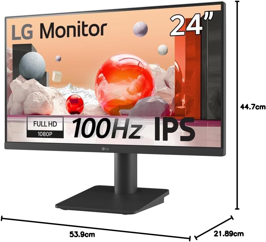 LG 24MS550 Monitor 24" Full HD IPS Speaker Stereo 100Hz 1920x1080