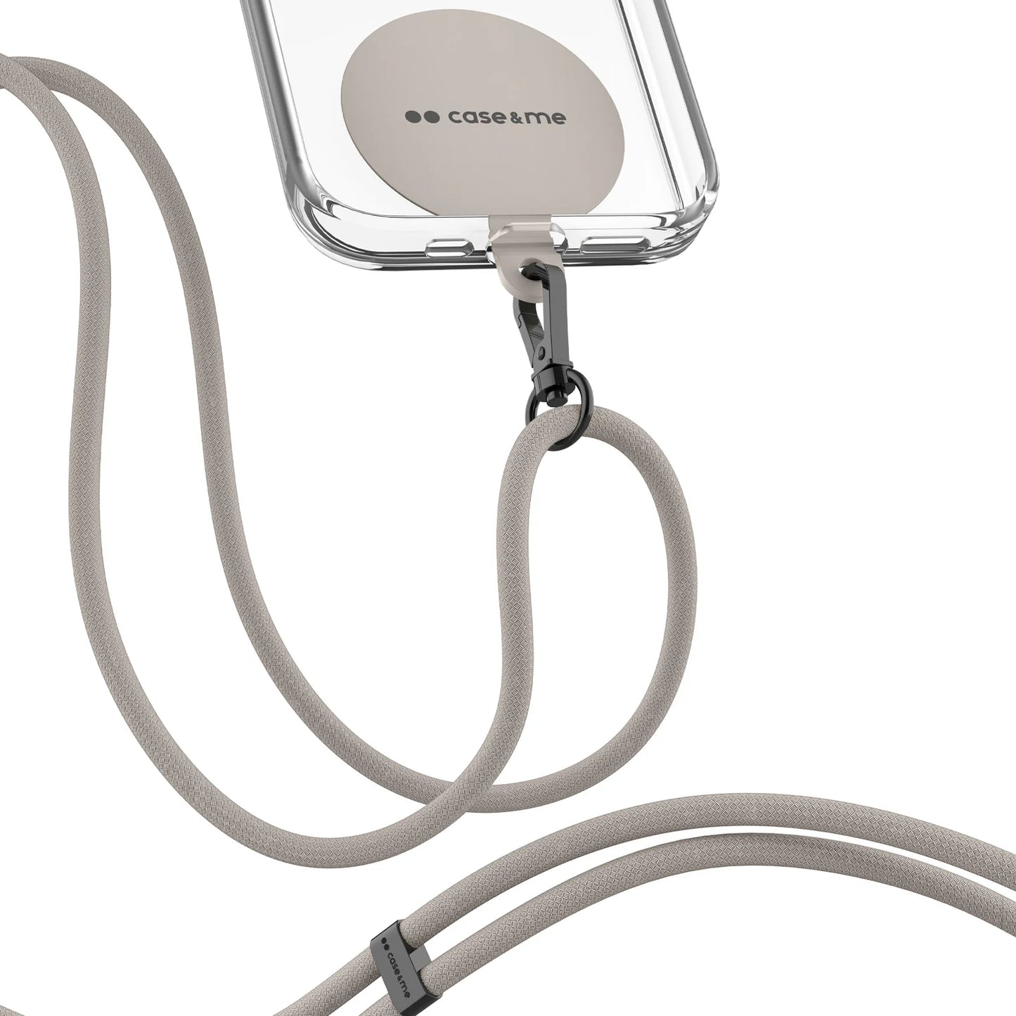 Laccio universale per smartphone con placchetta Simply Lace - CASE&ME Beige