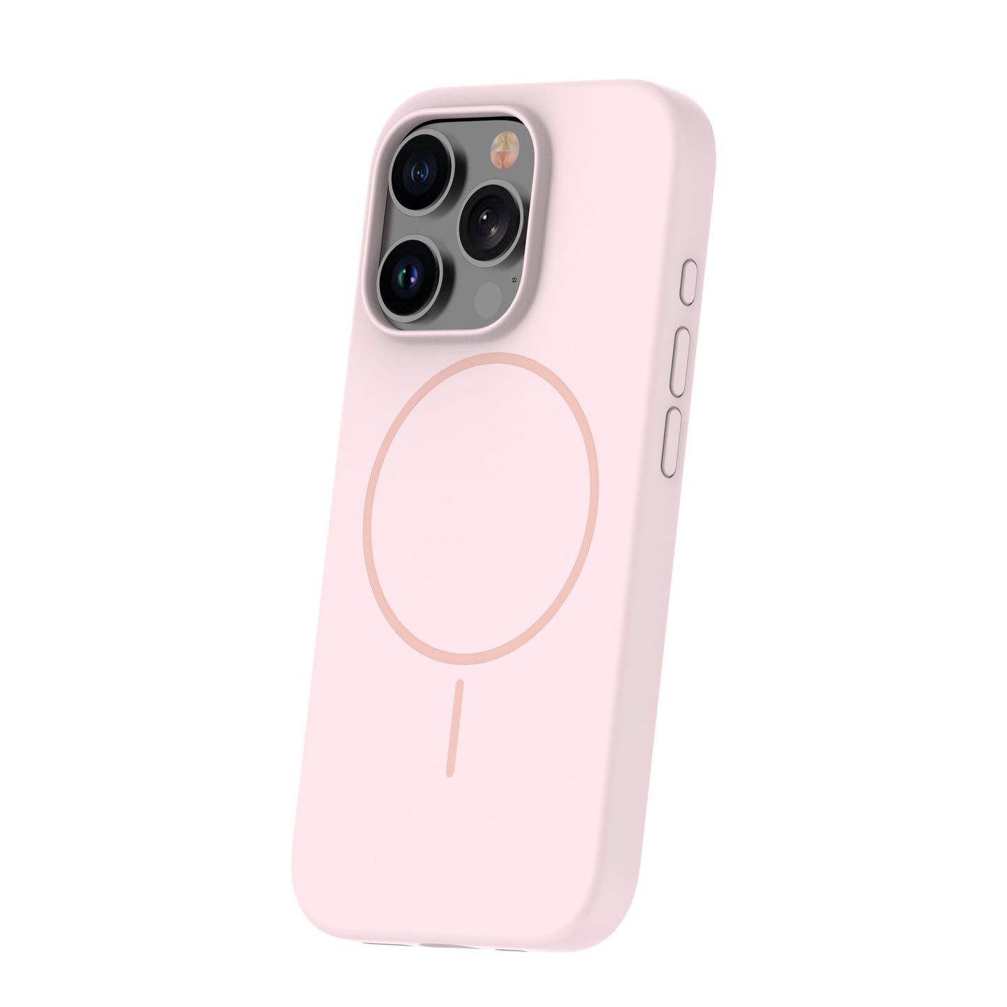Custodia case silicone sottile MagSafe magnetica per iPhone 16e Rosa