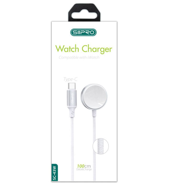 Carica batteria compatibile per Apple Watch con attacco Tipo-C Siipro