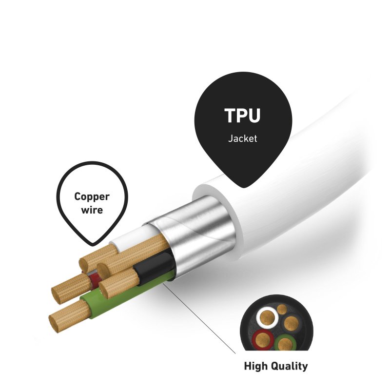 Cavo dati e ricarica USB-C a Lightning MFI SBS 1mt