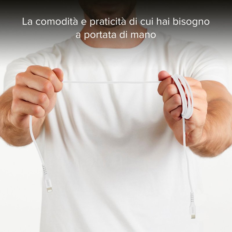 Cavo dati e ricarica USB-C a Lightning MFI SBS 1mt