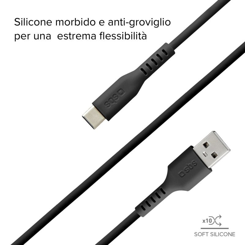 Cavo dati USB 2.0 - Type-C 1,5m Nero SBS
