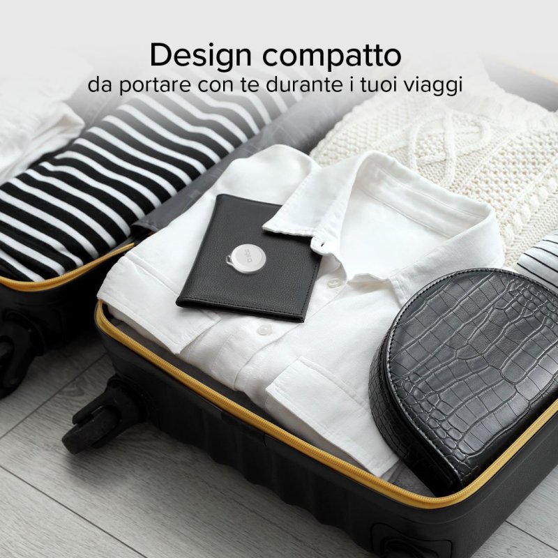 Localizzatore Bianco di oggetti water resistant compatibile con Apple Find My Dov'e