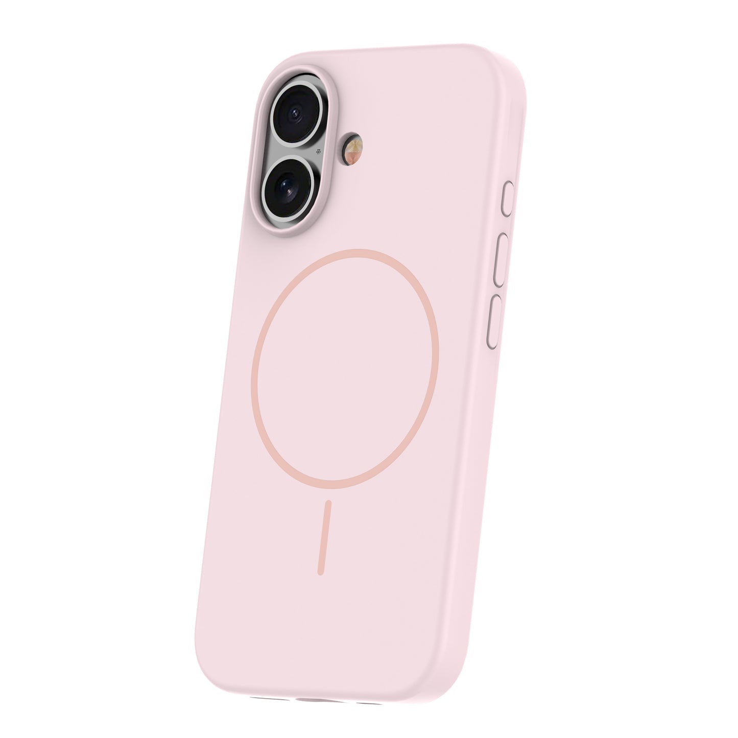 Custodia case silicone sottile MagSafe magnetica per iPhone 16 Rosa