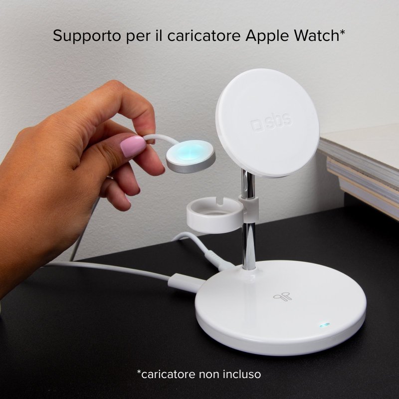 Stazione di ricarica wireless verticale 3 in 1 SBS