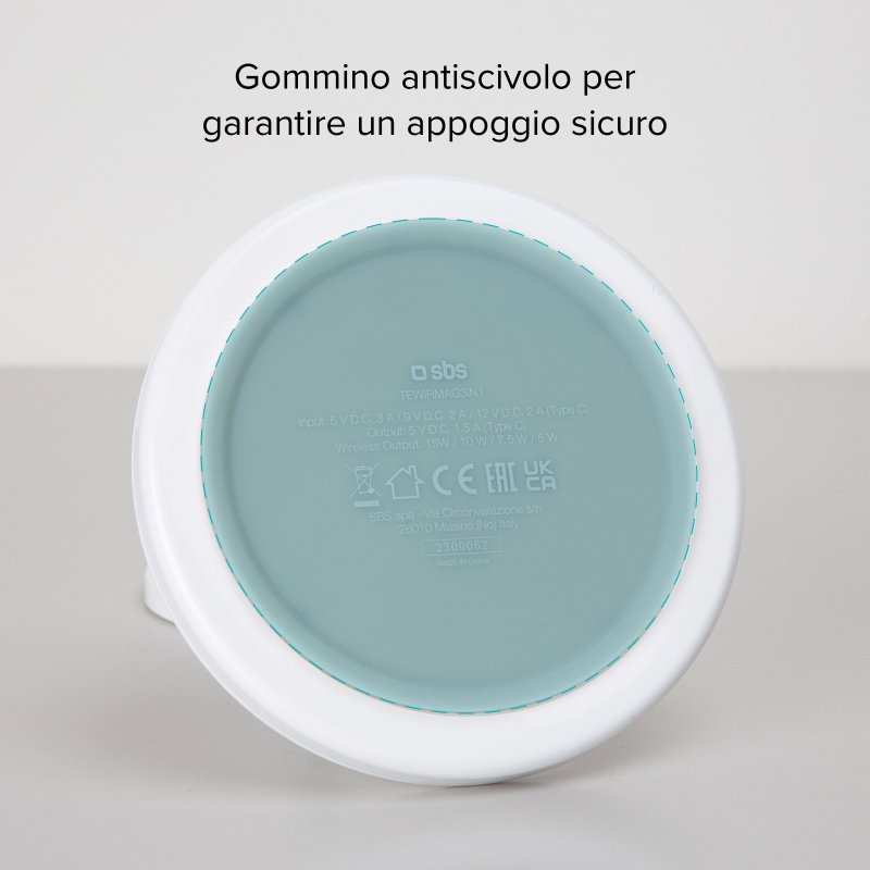 Stazione di ricarica wireless verticale 3 in 1 SBS