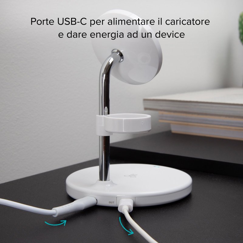 Stazione di ricarica wireless verticale 3 in 1 SBS