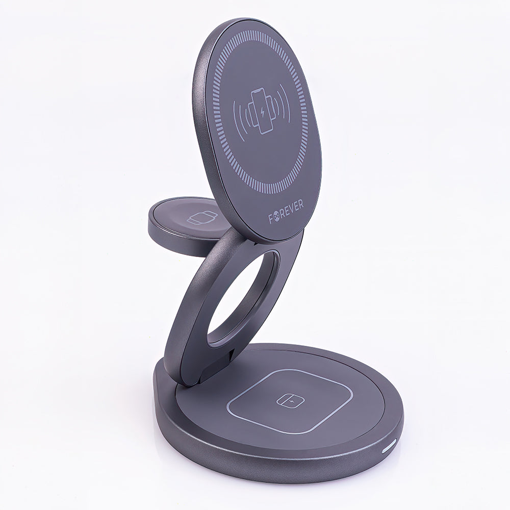 Carica Batteria wireless charger 15W Forever MAWC-200 3in1 apple Watch AirPods iPhone