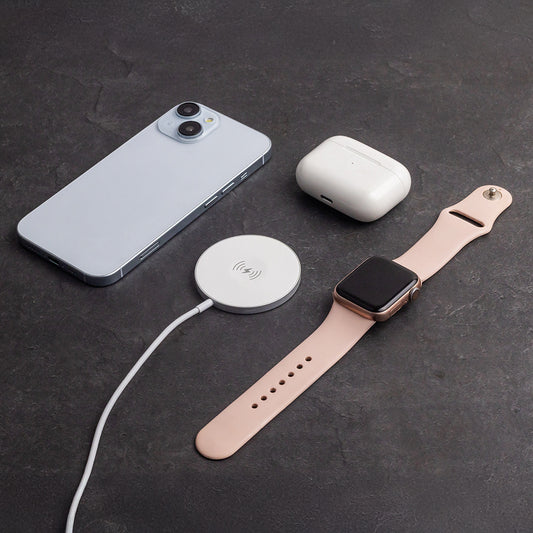 Carica Batteria wireless charger 15W white 3in1 apple Watch AirPods iPhone