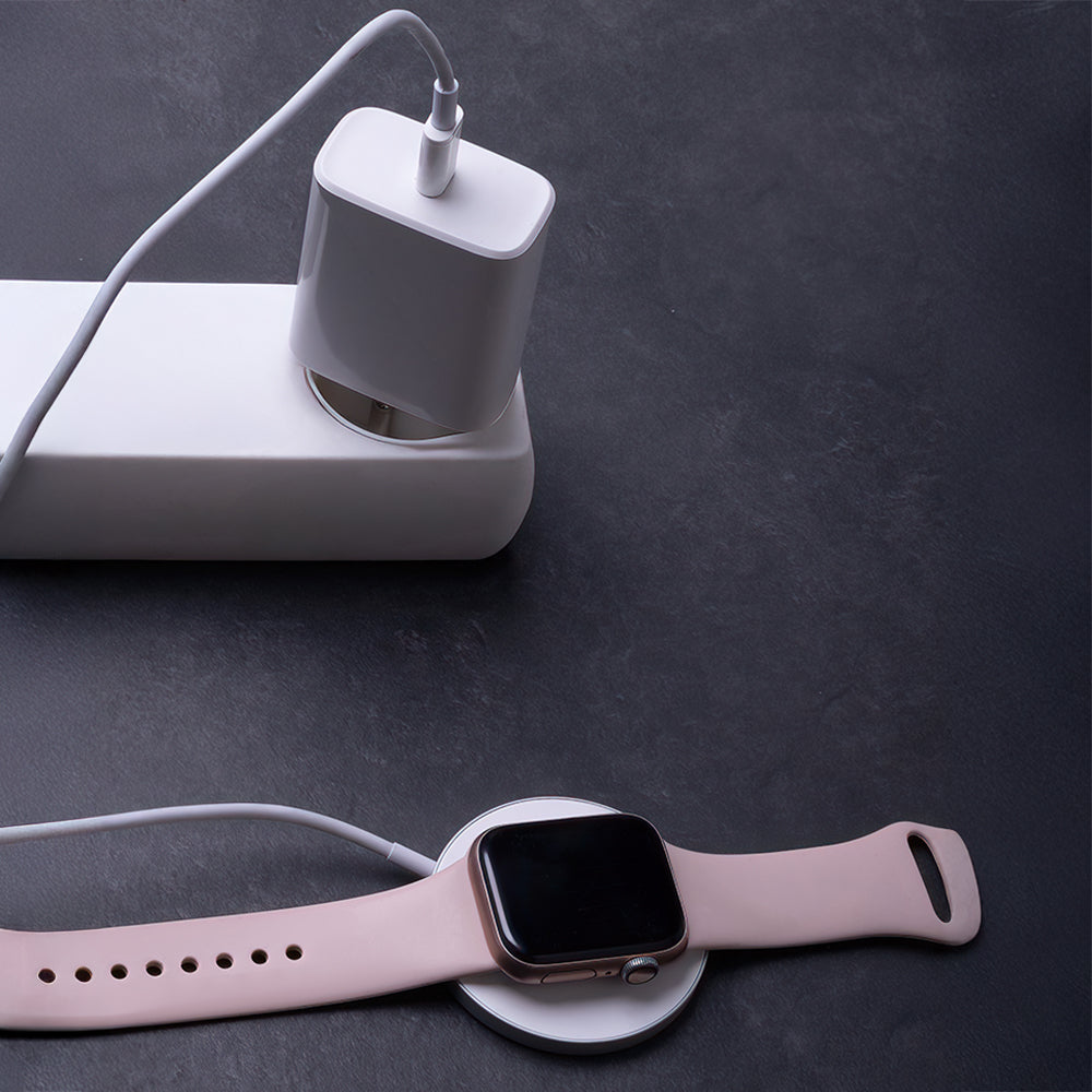 Carica Batteria wireless charger 15W white 3in1 apple Watch AirPods iPhone