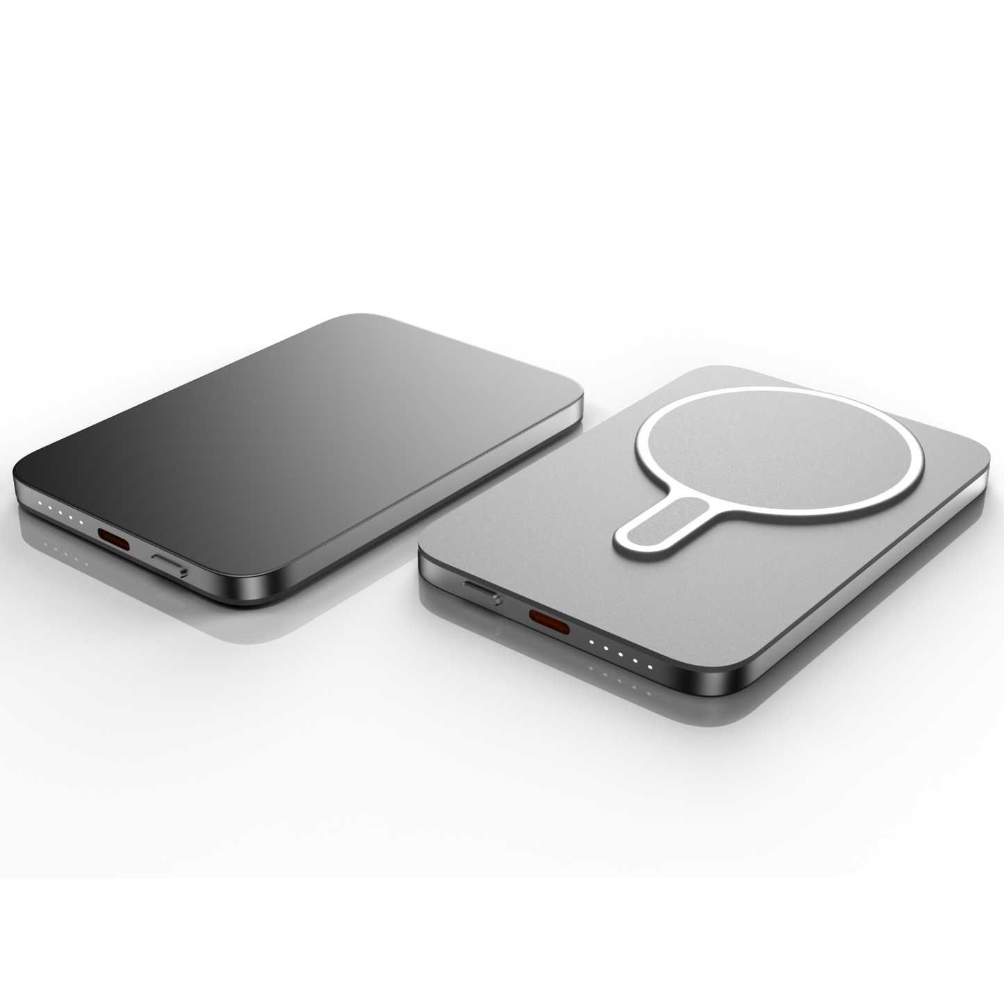 QUALO Slim MagSafe power bank 5000 mAh 20W grigio QMPB5-20-18