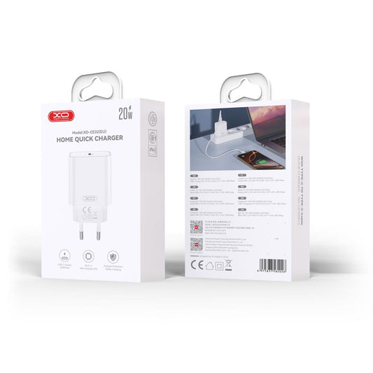 Caricatore XO wall charger CE32 PD 20W 1x USB-C white