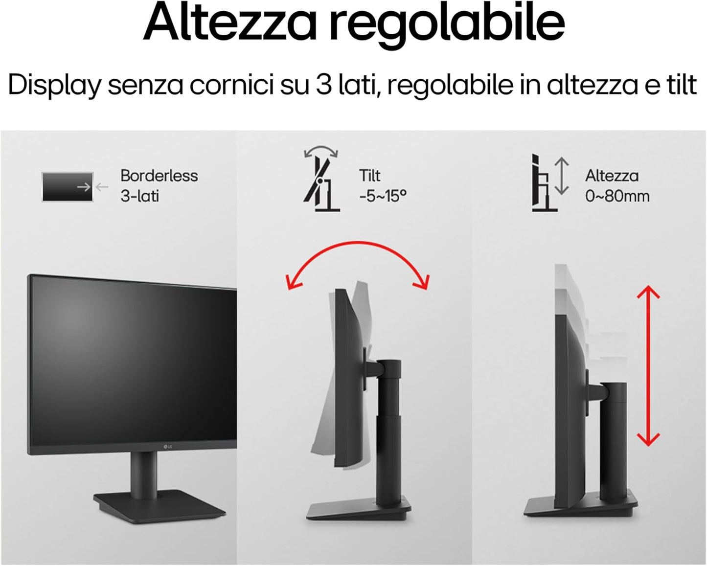 LG 24MS550 Monitor 24" Full HD IPS Speaker Stereo 100Hz 1920x1080