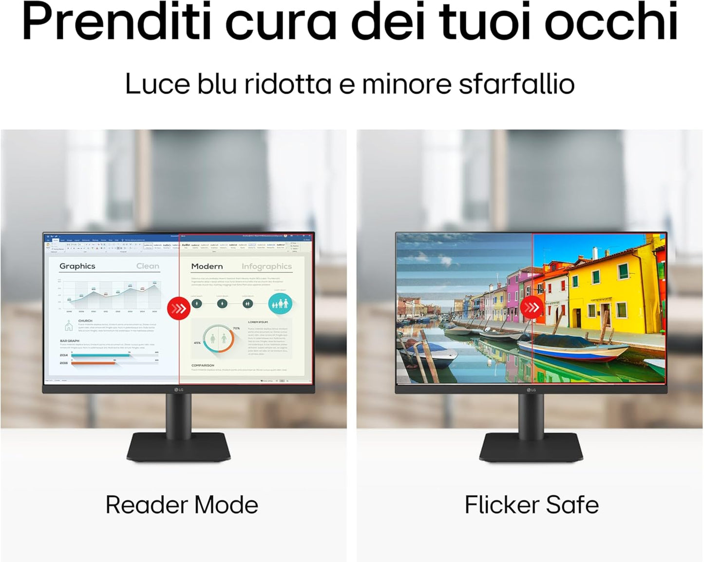 LG 24MS550 Monitor 24" Full HD IPS Speaker Stereo 100Hz 1920x1080