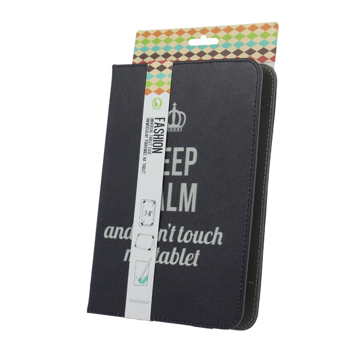 Custodia universale Keep Calm per tab tablet iPad 9-11''(L27 x W20 mm)