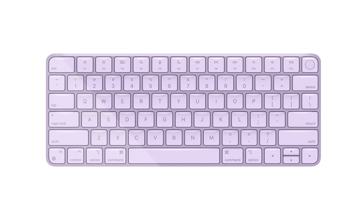 Apple Magic Keyboard Tastiera qwerty con Touch ID ricaricabile violet usata