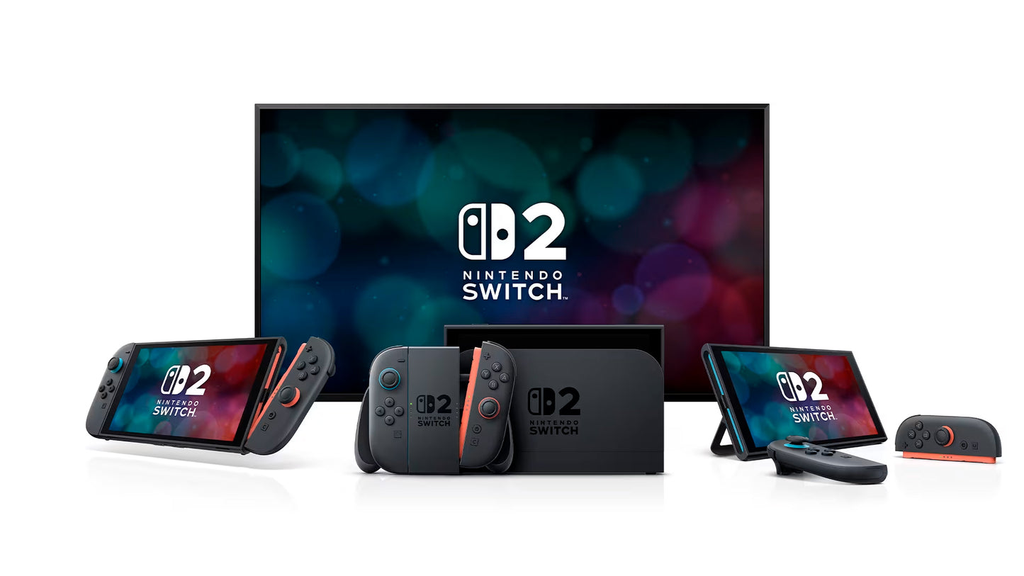 Switch 2 Console Black + Mario Kart World