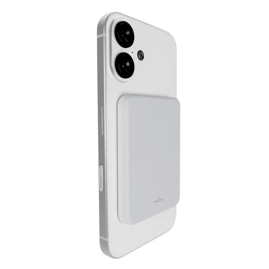 Power Bank Wireless Puro compatibile con tecnologia MagSafe “Mini Power Mag” 4200 mAh Bianca