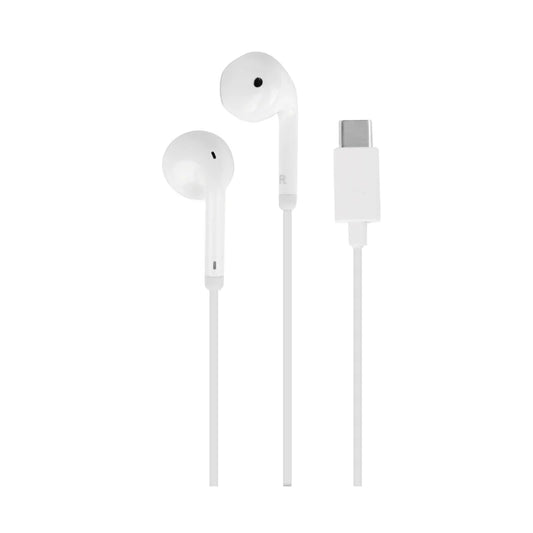 Auricolari Bianco a Filo remote control con connettore usb-c Puro