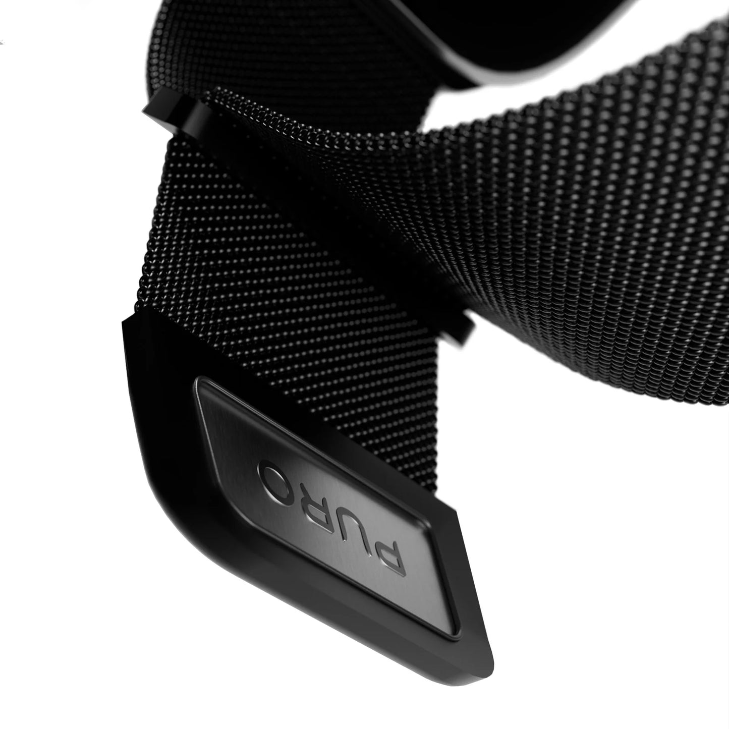 Cinturino Puro maglia milanese per Apple Watch 42/44/45/49mm Nero