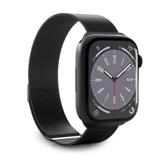 Cinturino Puro maglia milanese per Apple Watch 42/44/45/49mm Nero