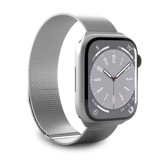 Cinturino Puro maglia milanese per Apple Watch 42/44/45/49mm Argento