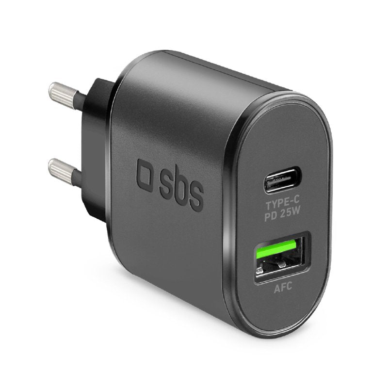 Caricatore caricabatterie 25 Watt SBS - Ricarica ultra rapida e uscita USB-C
