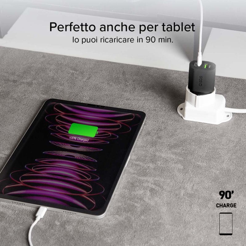 Caricatore caricabatterie 25 Watt SBS - Ricarica ultra rapida e uscita USB-C