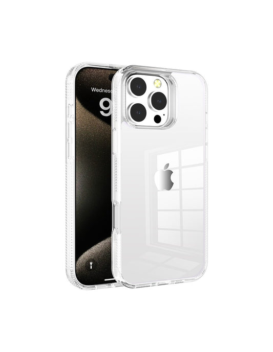 Custodia case silicone Semirigida trasparente texture antiscivolo per iPhone 16