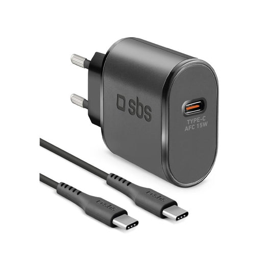 Kit con caricatore da rete 15W e cavo USB-C - USB-C SBS