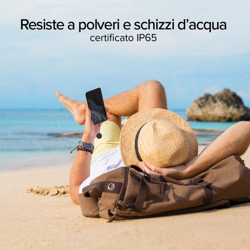Localizzatore Nero di oggetti water resistant compatibile con Apple Find My Dov'e