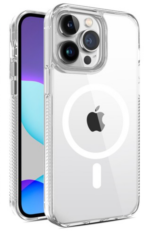 Cover rigida magnetica Trasparente ANTISHOCK per iPhone 14 Pro Max